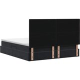  LED krevet za pohranu s madracem Crna 180 x 200 cm Baršun | shoptok.hr