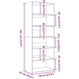 vidaXL Visoka komoda boja hrasta 70x41x185 cm od konstruiranog drva | shoptok.hr