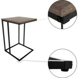 Kondela Pomožna miza, hrast, črna, KALA | Shoptok.si