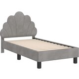  Posteljica za malčke z vzglavjem Svetlo siva 70 x 140 cm Žamet, (5000105631) | Shoptok.si