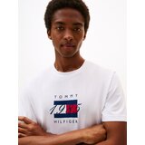 Tommy Hilfiger Majica mornarska / rdeča / bela | Shoptok.si
