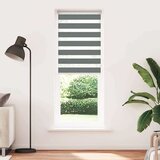 vidaXL Zebra senčilo temno sivo 70x230 cm tkanina širina 65,9 cm | Shoptok.si