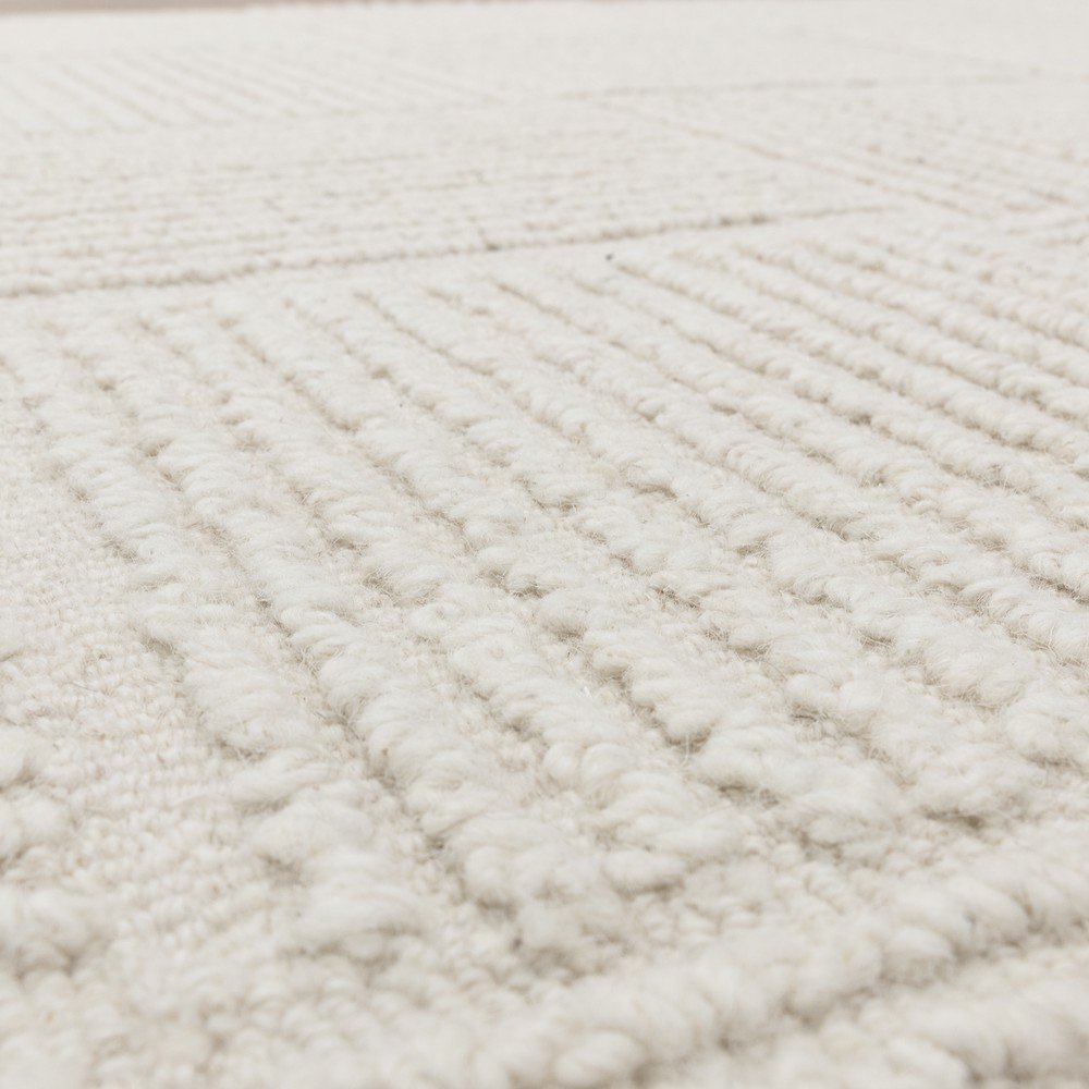 Asiatic Carpets Ručno rađen vunen tepih boje slonovače 120x170 cm Zennith Grid – | shoptok.hr