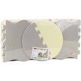 Lean Toys Mekana slagalica, edukativna podloga za igru, EVA pjena, bež sive boje, 25 kom. | shoptok.hr