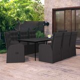  9-dijelni vrtni blagovaonski set s jastucima crni | shoptok.hr