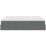 vidaXL Otomanski krevet s madracem tamnosivi 180x200cm od tkanine | shoptok.hr