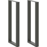  Noge za barski stol U-oblika 2 kom antracit 50 x (110-111) cm čelik | shoptok.hr