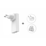 Swissten punjač za AC100-240, UK-SAD-EU, GaN, USB-C + USB-A 45W izmjenjiv | shoptok.hr