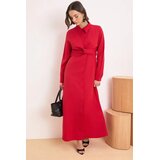 Trendyol Modest Ženska haljina Tctss26Eb00095, Crvena Cene