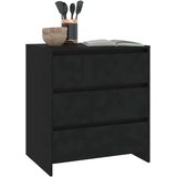 vidaXL komoda črna 70x41x75 cm iverna plošča | Shoptok.si