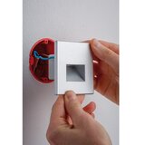  Vgradna svetilka Paulmann Edge (1 W, 8 x 8 x 0,5 cm, 116 lm, topla bela svetloba) | Shoptok.si
