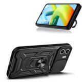 Onasi Silikonski ovitek Armor Ring z zaščito kamere za Xiaomi Redmi A1 - črn | Shoptok.si