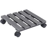 Kolica za biljke 4 kom siva 30 x 30 x 7,5 cm WPC | shoptok.hr