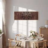  Slika - Mandala: Amber Silence 90x30 U prirodnom drvenom okviru | shoptok.hr