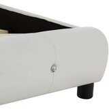 vidaXL Posteljni okvir belo umetno usnje 160x200 cm | Shoptok.si