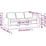  Trosjed od tkanine svjetložuti 180 cm | Eponuda.ba
