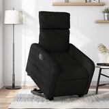 vidaXL Električni naslonjač na podizanje od tkanine crni | shoptok.hr
