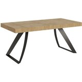 Itamoby   Proxy (90x180/284 cm) - hrast, barva nog: antracit - raztegljiva jedilna miza, (20842336) | Shoptok.si