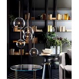 Toolight Stropna viseća svjetiljka staklena kugla 20cm APP1683-1CP | shoptok.hr