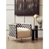 Premier Housewares Črno-bel fotelj Satna – | Shoptok.si