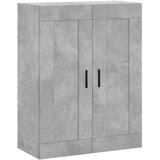 vidaXL Visoka komoda siva betona 69 5x34x180 cm od konstruiranog drva | shoptok.hr