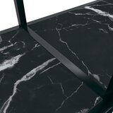  Konzolni stol crni 140 x 35 x 75,5 cm od kaljenog stakla | Eponuda.com