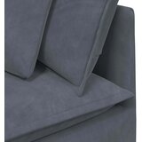  Modularna sofa s jastucima, baršunasta, tamno siva | Shoptok.si