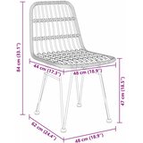  Vrtni set za objed 7 kom. Smeđa Čelik s prahom premazan | shoptok.hr
