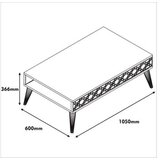 Hanah home sto za dnevnu sobu city walnut | ePonuda.com