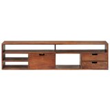 Maison Chic TV omarica - TV stojalo - Televizijska omarica 140x30x35 cm trden akacijev les, (21698768) Cene