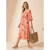 Sinsay Midi haljina s volanima s cvjetnim uzorkom | shoptok.hr