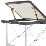 vidaXL Masažni stol s 3 zone i aluminijskim okvirom antracit 186x68 cm | shoptok.hr