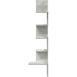 vidaXL Zidne kutne police siva boja betona 32x32x127,5 cm od iverice | shoptok.hr