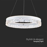  LED luster na sajli LED/25W/230V 3000K prečnik 50 cm bela | Eponuda.com
