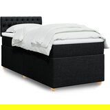  The Living Store Box spring postelja z vzmetnico črna blago - Box Spring Postelja, (21458213) Cene