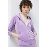 Juicy Couture Dukserica Robertson za žene, boja: ljubičasta, s kapuljačom, s aplikacijom | shoptok.hr