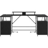 vidaXL Stol Crni hrast 182 x 101 x 87.5 cm Konstruirano drvo | shoptok.hr