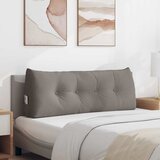  Jastuk za leđa Sivo-smeđa 120 x 24 x 50 cm tkanina | shoptok.hr