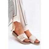 Boto Women Sandals On Platform With Buckle And Studs Beige Nusithia | shoptok.hr