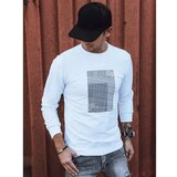 DStreet White men's sweatshirt with print BX5354 | Shoptok.si