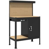  Radne klupe s ladicama Crna 81 x 41 x 145 cm Konstruirano drvo Slike