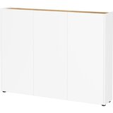 Germania Bela omarica za čevlje v hrastovem dekorju 138x105x25 cm Libbiano – Cene