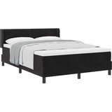  Krevet s opruga kutije s uzglavljem Crna 200 x 160 cm Baršun | shoptok.hr