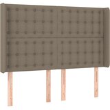  box spring s madracem LED smeđesivi 140x200 cm tkanina | shoptok.hr