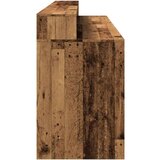 vidaXL Radni stol s LED svjetlima boja starog drva 200x55x91 cm drveni | shoptok.hr
