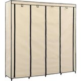  Garderobna omara s 4 predelki krem 175x45x170 cm, (20622773) | Shoptok.si