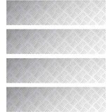  Stepenica Pravokutni 4 pcs Srebrno 100 x 25 cm Aluminij | shoptok.hr