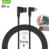  USB kabl tip C 1m 90° GOLF GC-48T crni 00G100 Cene