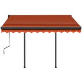  Automatska tenda na uvlačenje 3 x 2 5 m narančasto-smeđa | shoptok.hr
