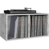  Kutija za pohranu vinilnih ploča boja betona 71x34x36 cm drvena | Eponuda.ba